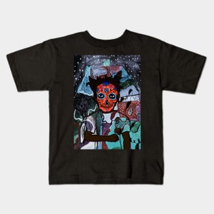 Digital Mystery: NFT Character - MaleMask Hashmask Edition on TeePublic Kids T-Shirt